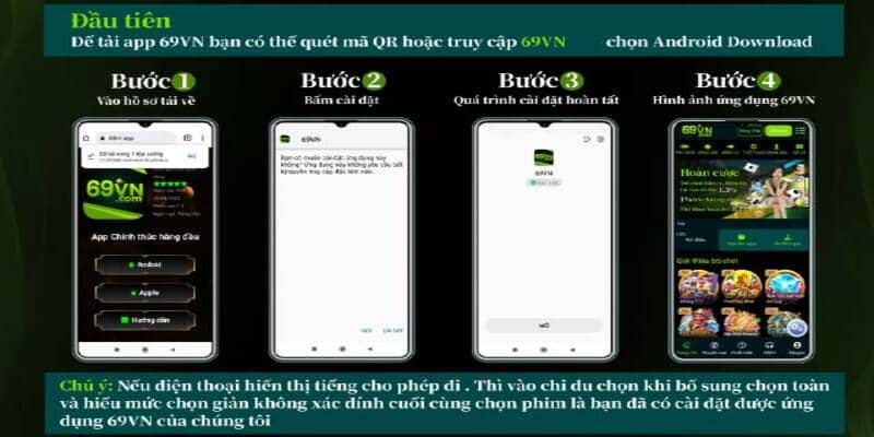 Tải app 69VN trên hệ Android